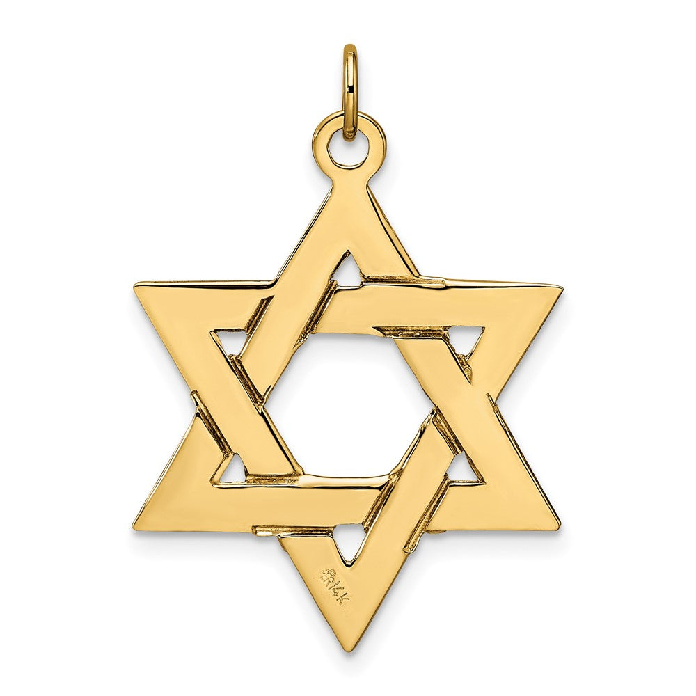 Charlie & Co Jewelry | 14k Polished Solid Star Of David Pendant - Model XR1961
