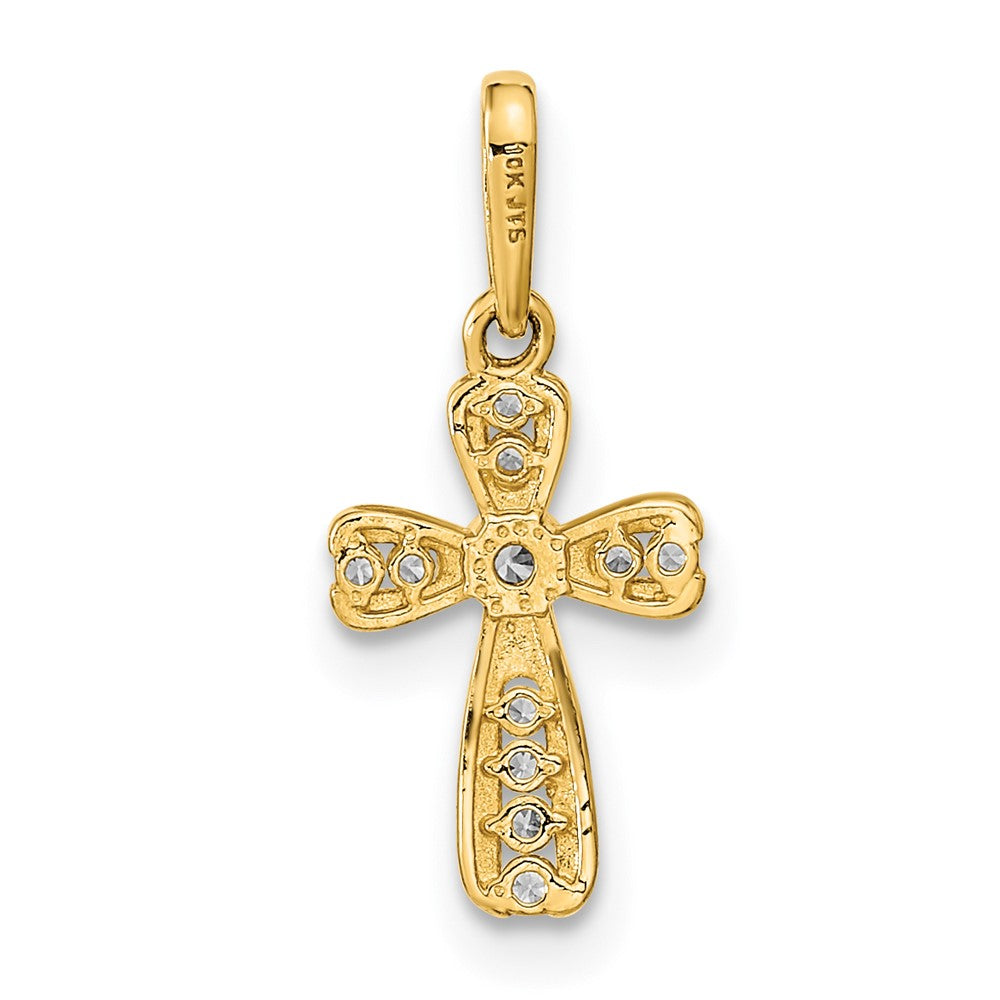 Charlie & Co Jewelry | 14k Polished Cz Cross Pendant - Model XR1968