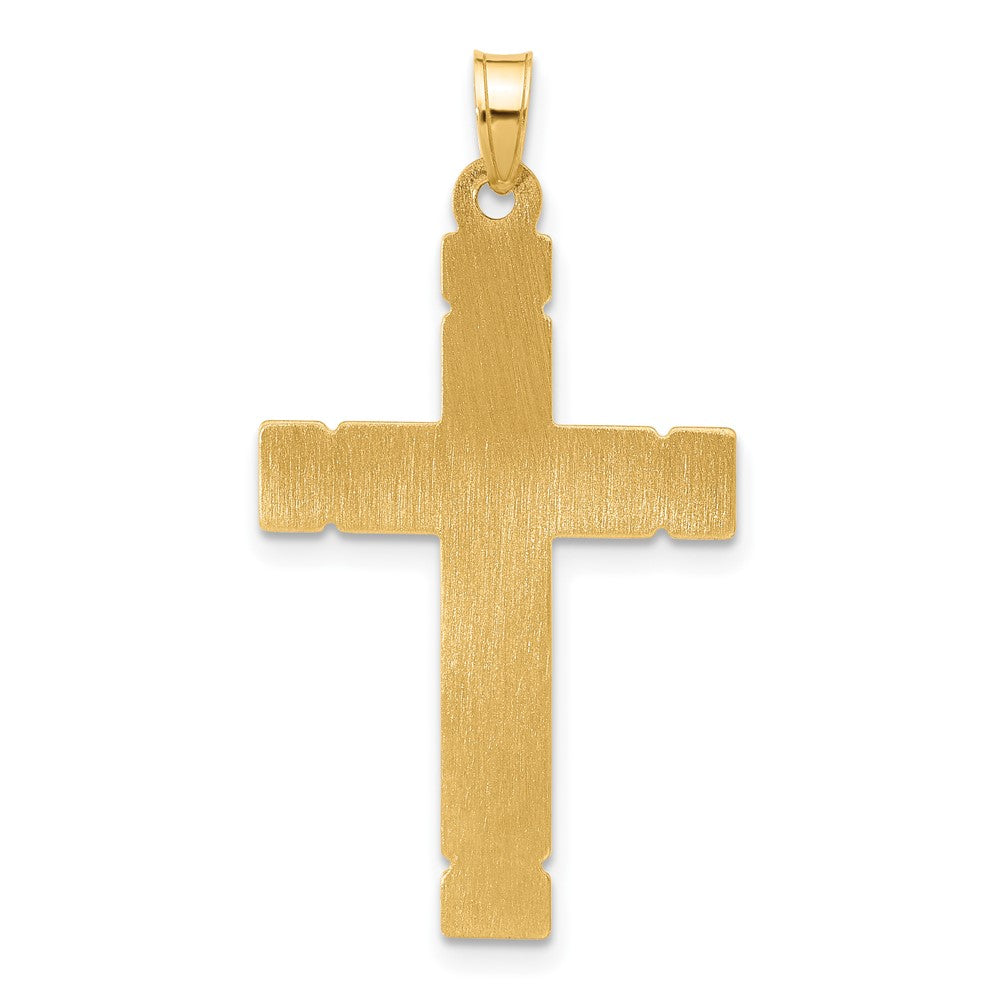 Charlie & Co Jewelry | 14k Polished And Grooved Hollow Cross Pendant - Model XR2083