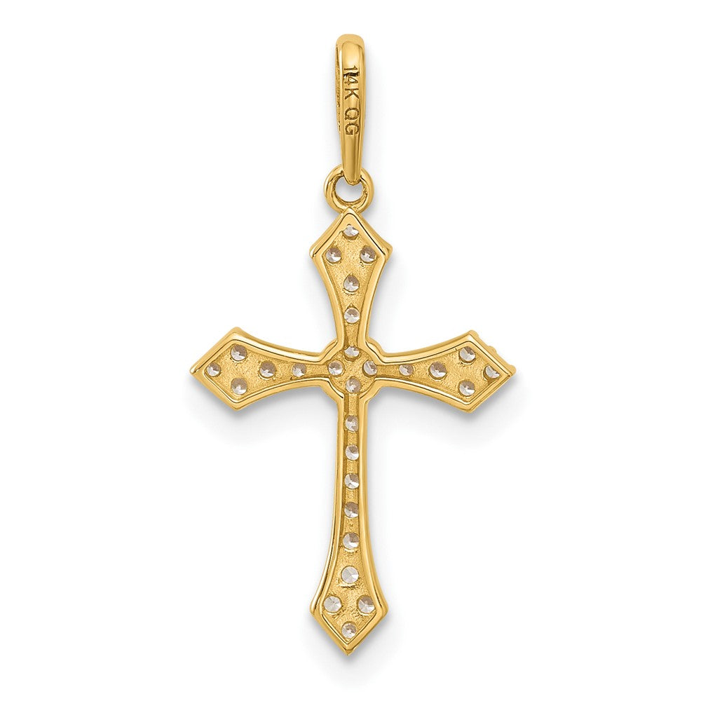 Charlie & Co Jewelry | 14k Polished Cz Passion Cross Pendant - Model XR2087