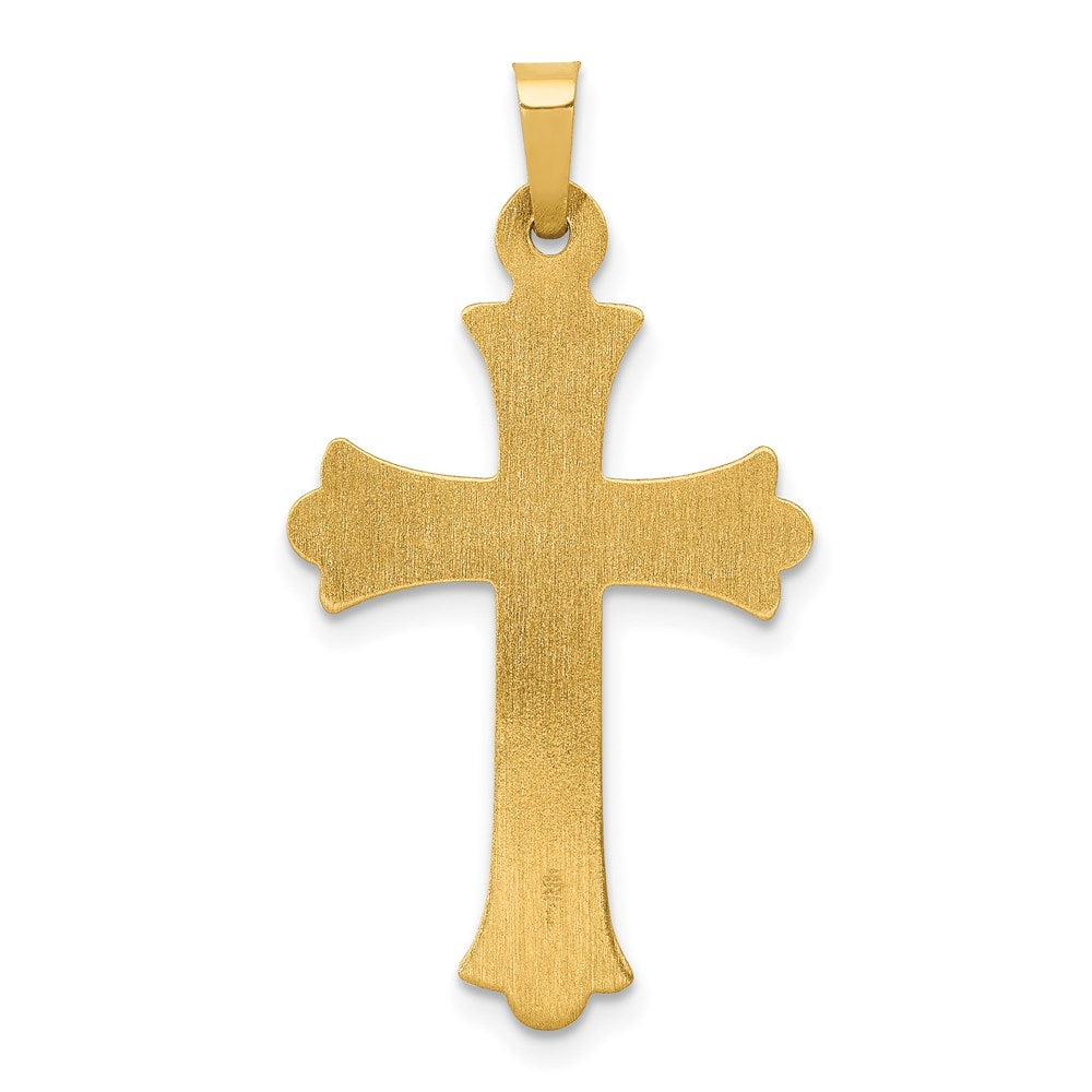 Charlie & Co Jewelry | 14k Hollow Fleur De Lis Cross Pendant - Model XR209