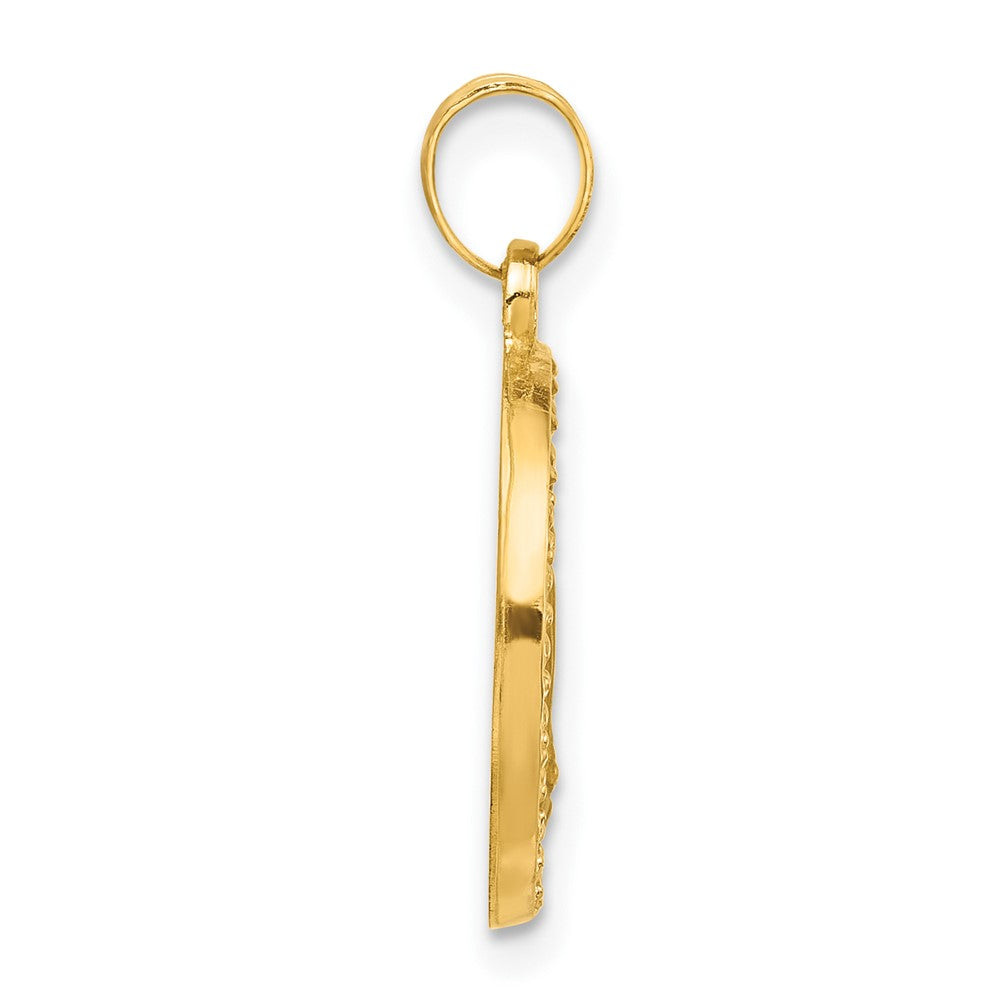 Charlie & Co Jewelry | 14k Hollow Miraculous Mary Plain Back Medal - Model XR2108