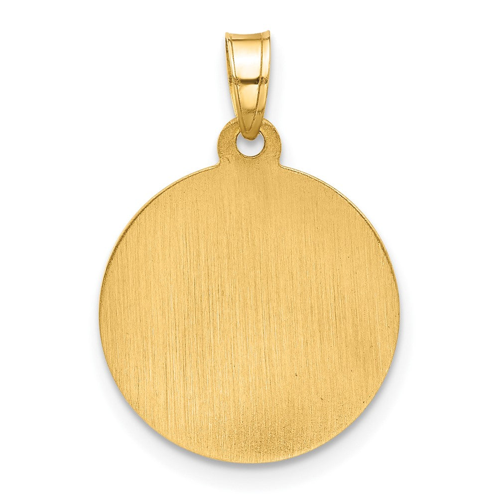 Charlie & Co Jewelry | 14k Hollow Miraculous Mary Plain Back Medal - Model XR2108