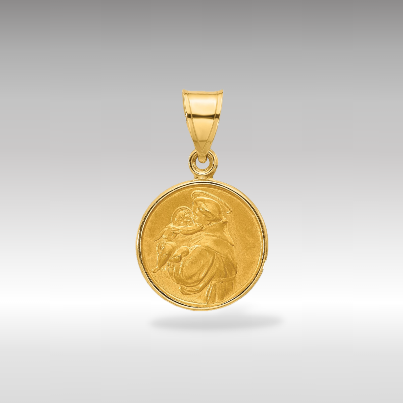 14K Gold St. Anthony Medal Pendant - Charlie & Co. Jewelry