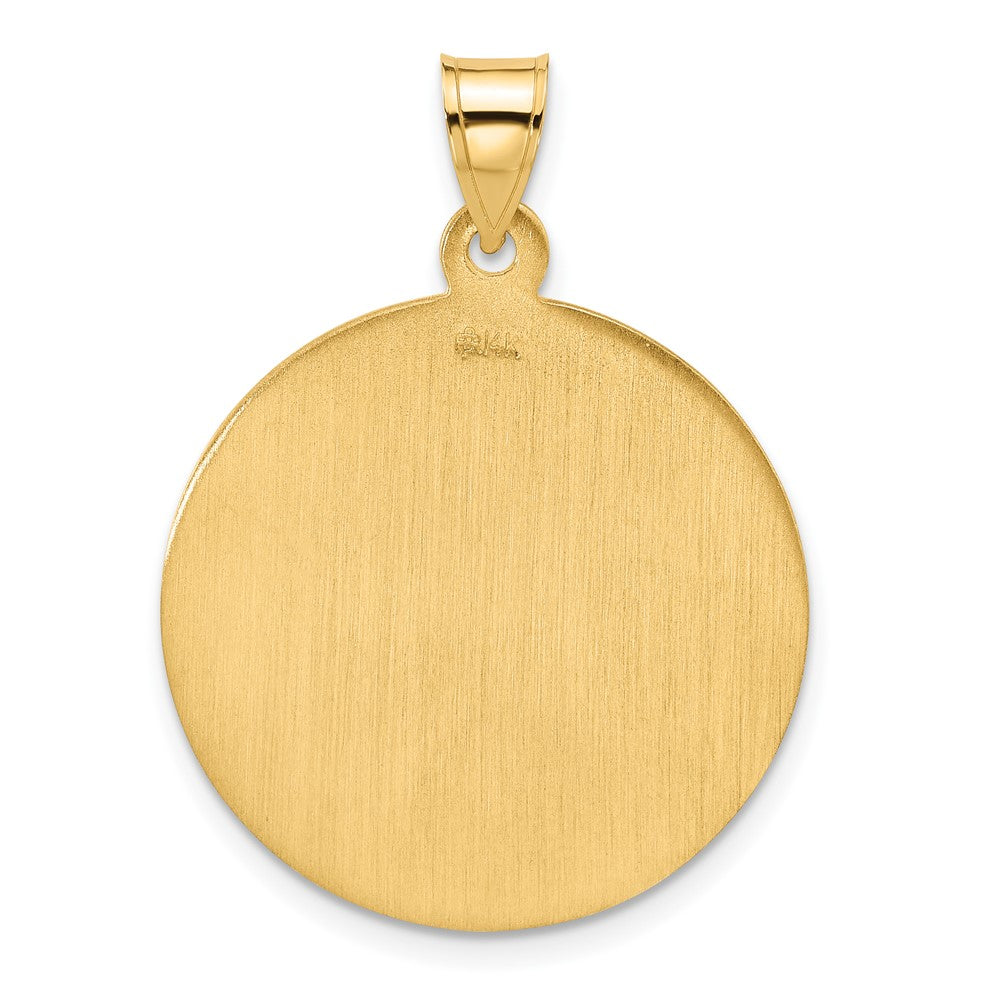 Charlie & Co Jewelry | 14k Polished And Satin Solid St. Christopher Medal - Model XR2139