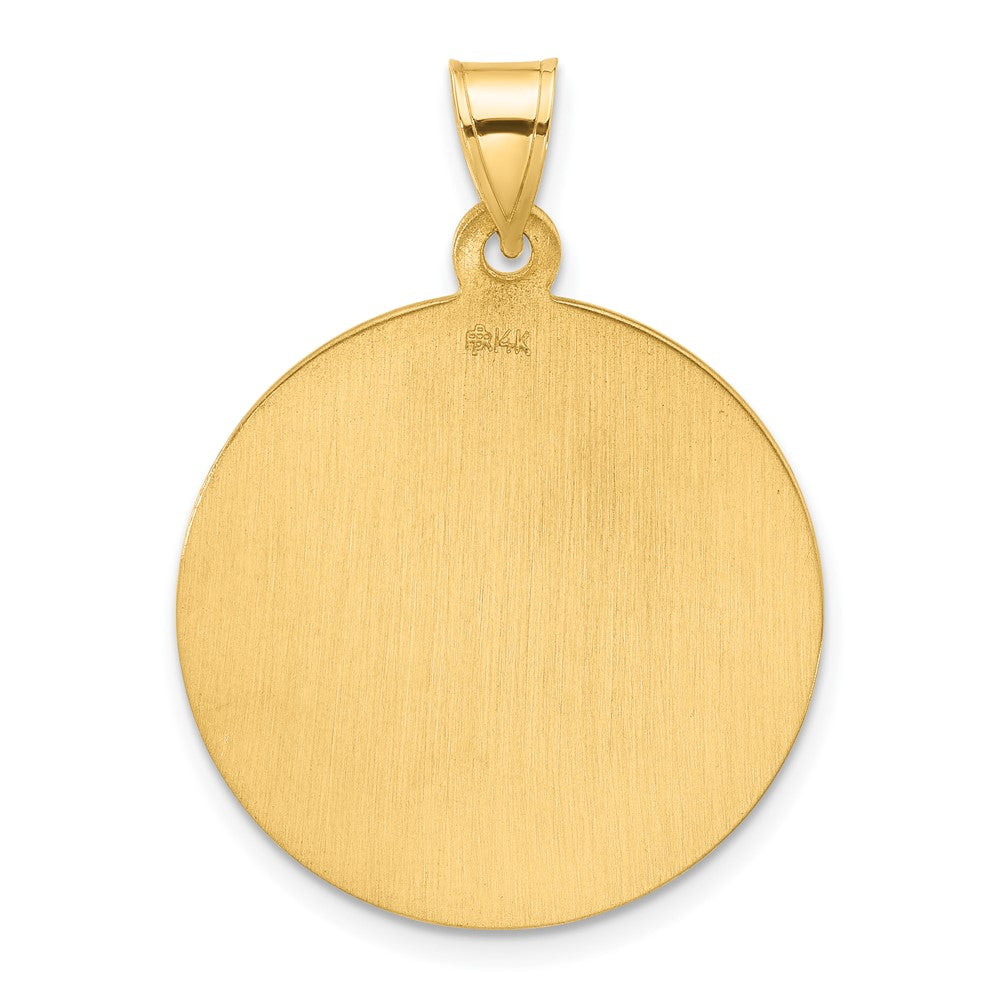 Charlie & Co Jewelry | 14k Polished And Satin Solid St. Michael Medal - Model XR2149
