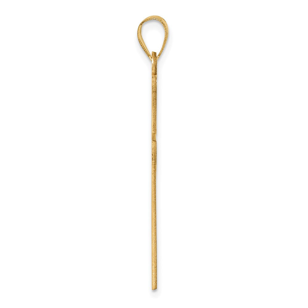 Charlie & Co Jewelry | 14k Florentine Satin Cross Pendant - Model XR2155