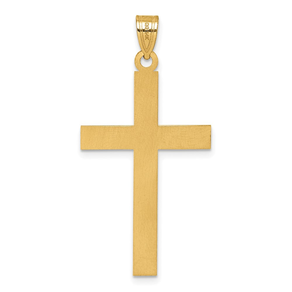 Charlie & Co Jewelry | 14k Florentine Satin Cross Pendant - Model XR2155