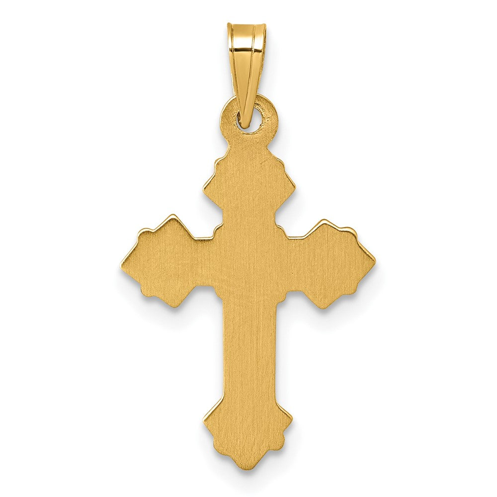 Charlie & Co Jewelry | 14k Polished Fleur De Lis Cross Pendant - Model XR2173