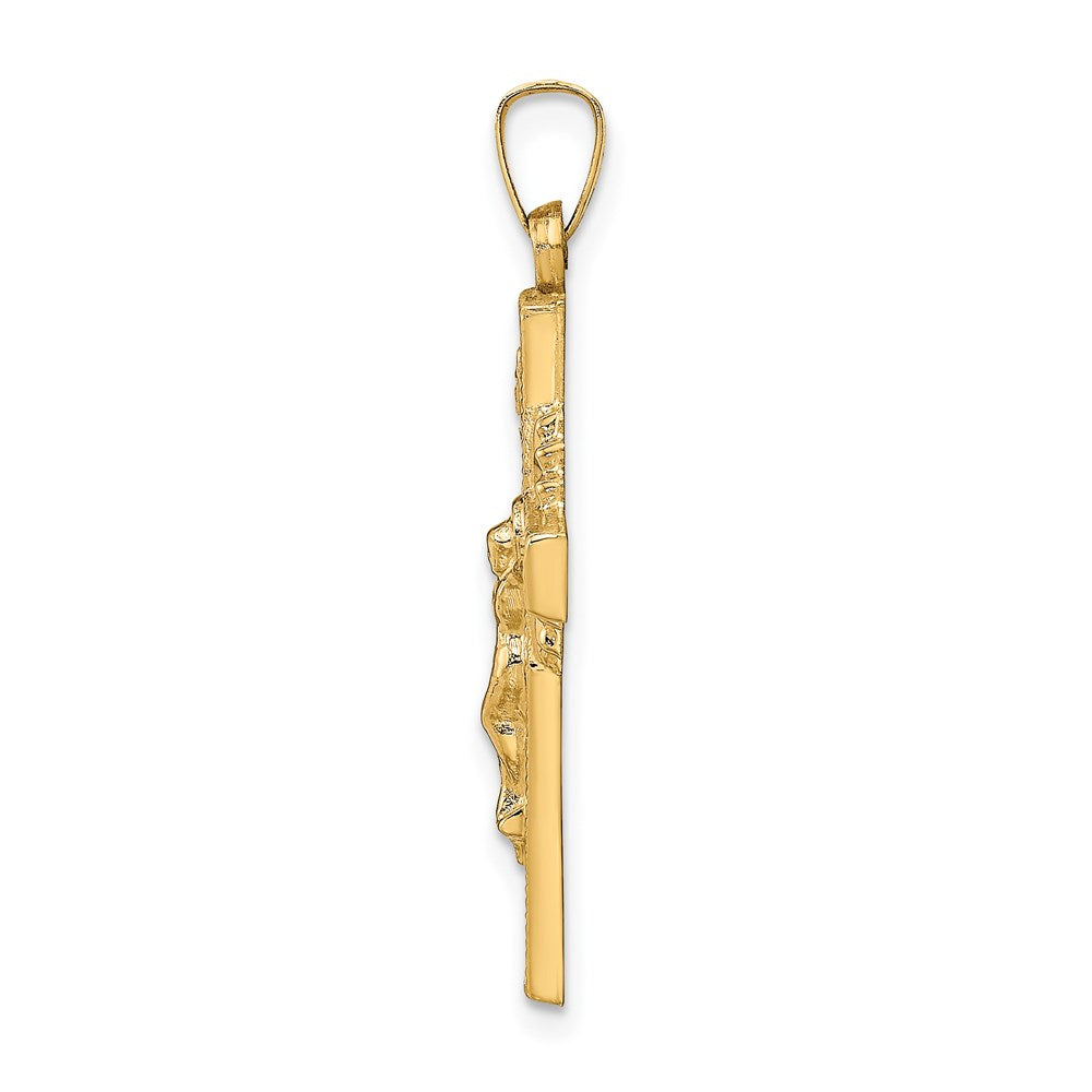 Charlie & Co Jewelry | 14k Inri Hollow Crucifix Pendant - Model XR287