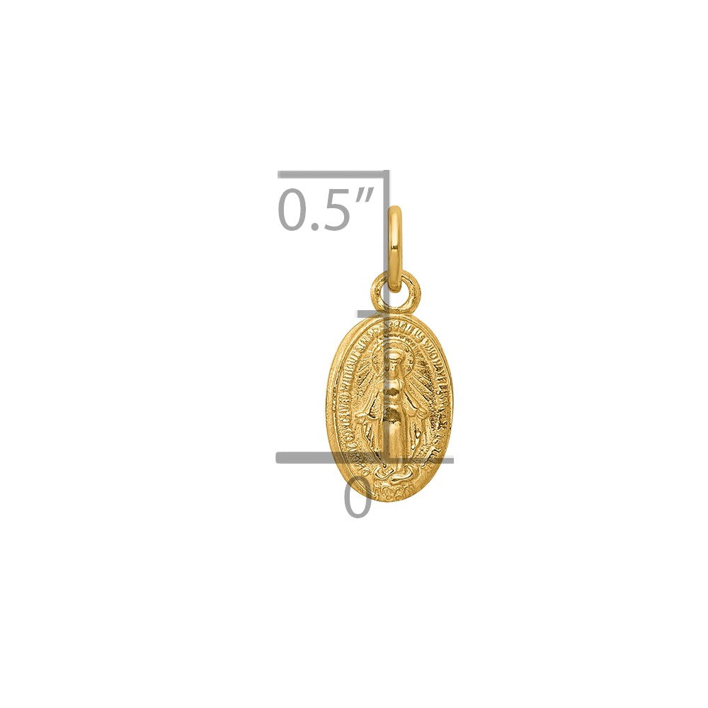 Charlie & Co Jewelry | 14k Miraculous Medal Charm - Model XR334