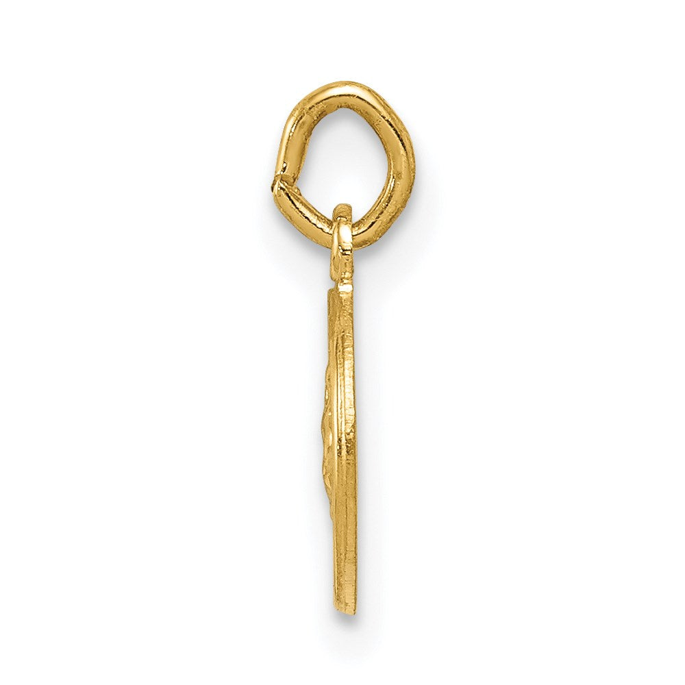 Gold Saint Christopher Solid Medal Charm Model-XR380 - Charlie & Co. Jewelry