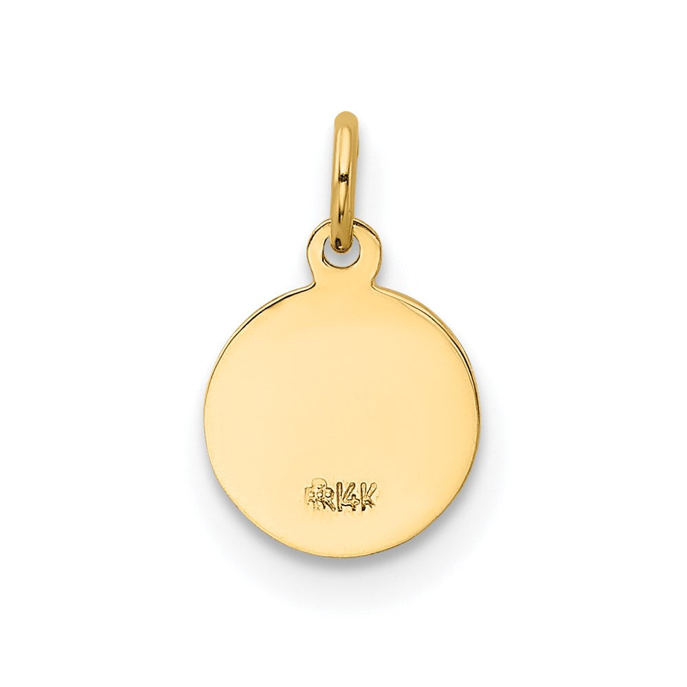 Gold Saint Christopher Solid Medal Charm Model-XR380 - Charlie & Co. Jewelry