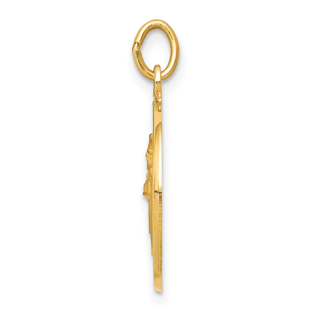 Gold Saint Patrick Medal Charm Model-XR404 - Charlie & Co. Jewelry