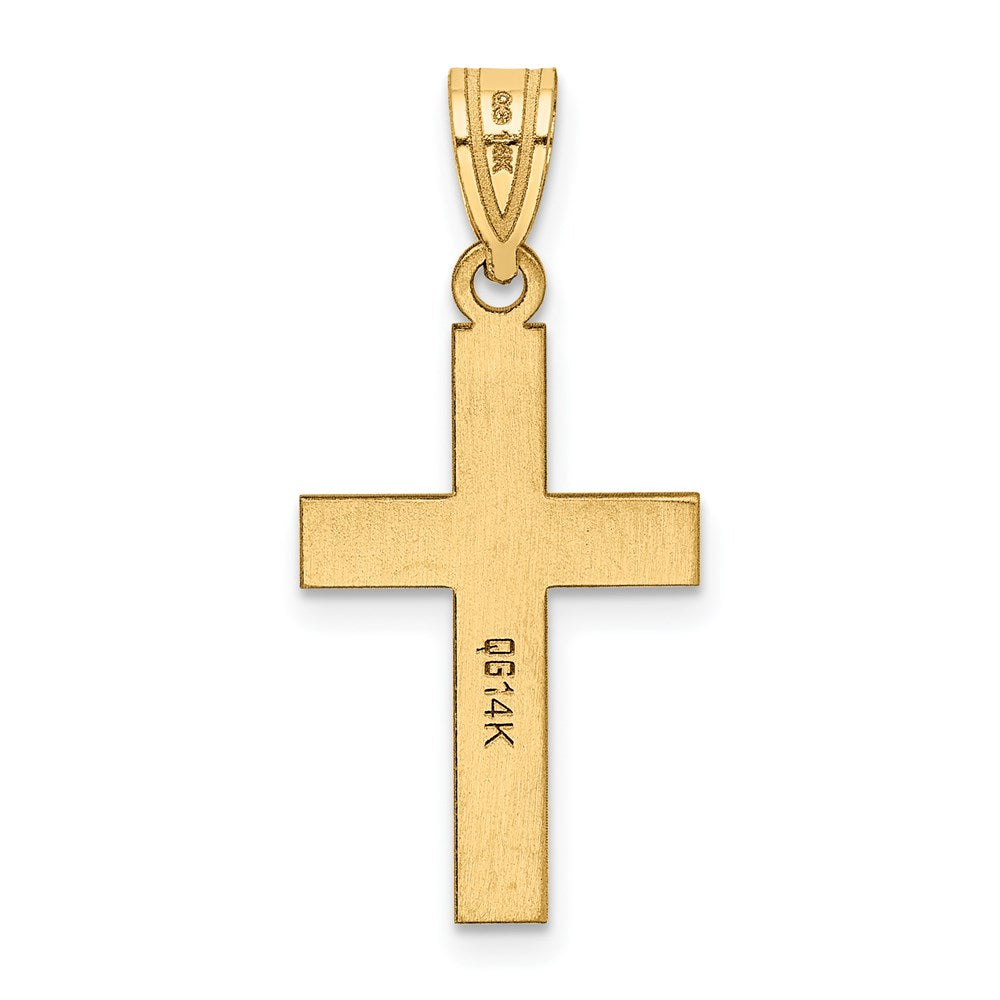 Charlie & Co Jewelry | 14k Polished Cross Charm - Model XR528