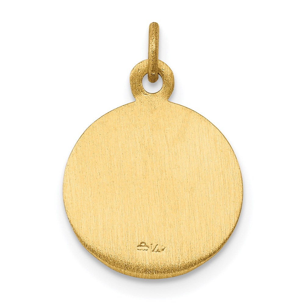 Gold Saint George Medal Charm Model-XR613 - Charlie & Co. Jewelry