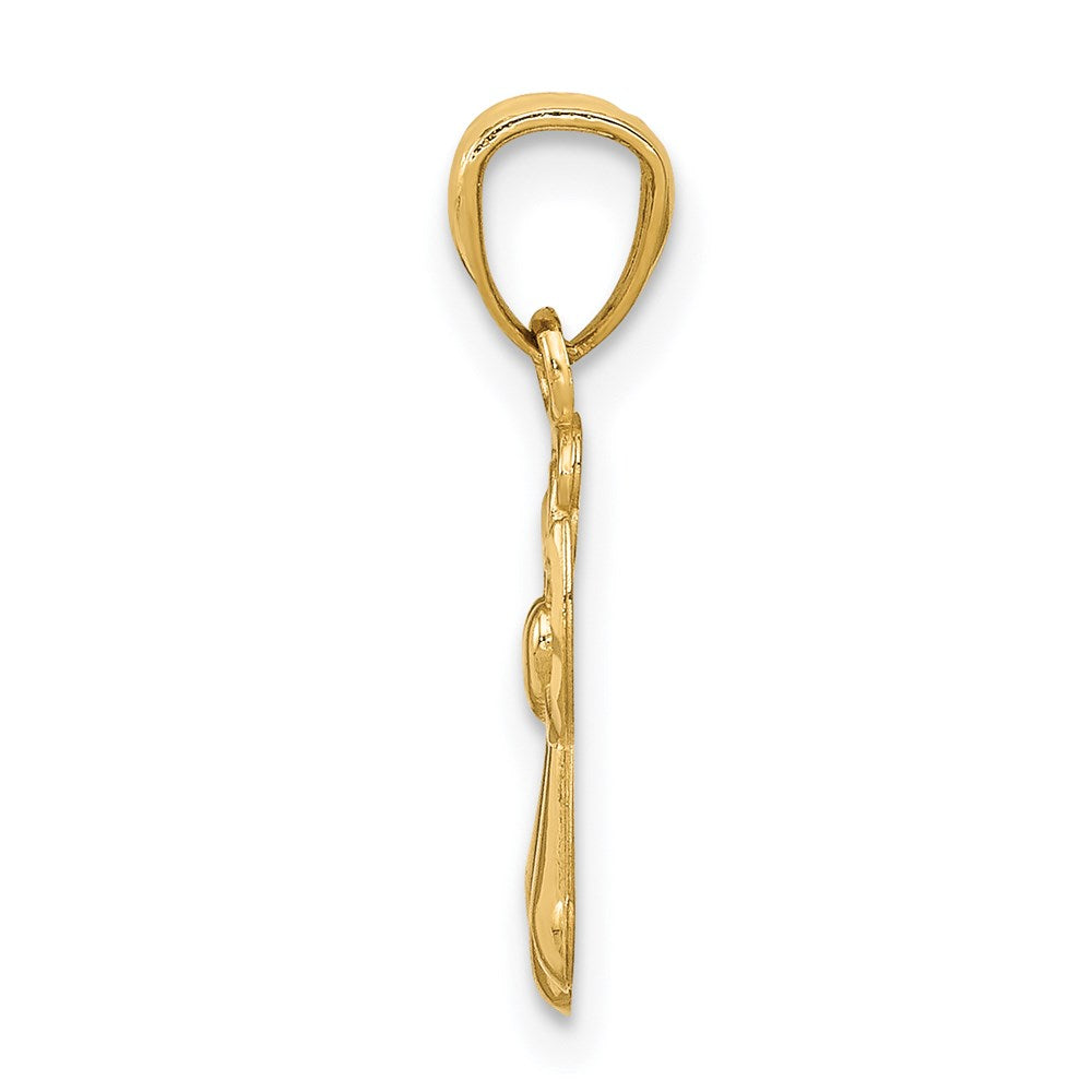 Charlie & Co Jewelry | 14k Polished Angel Pendant - Model XR918