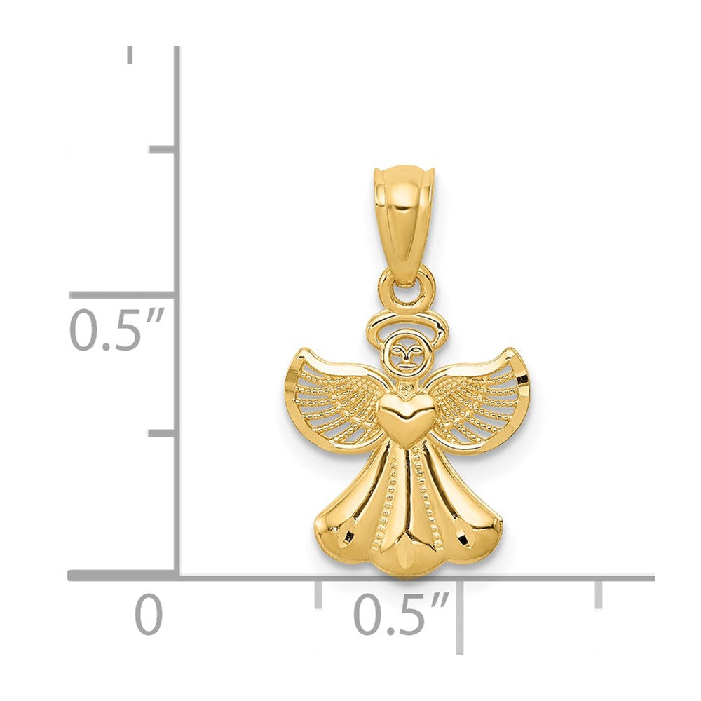 Charlie & Co Jewelry | 14k Polished Angel Pendant - Model XR918