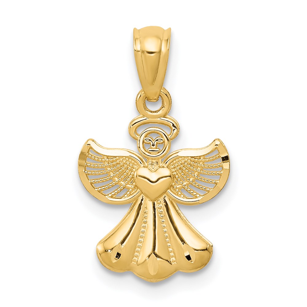Charlie & Co Jewelry | 14k Polished Angel Pendant - Model XR918