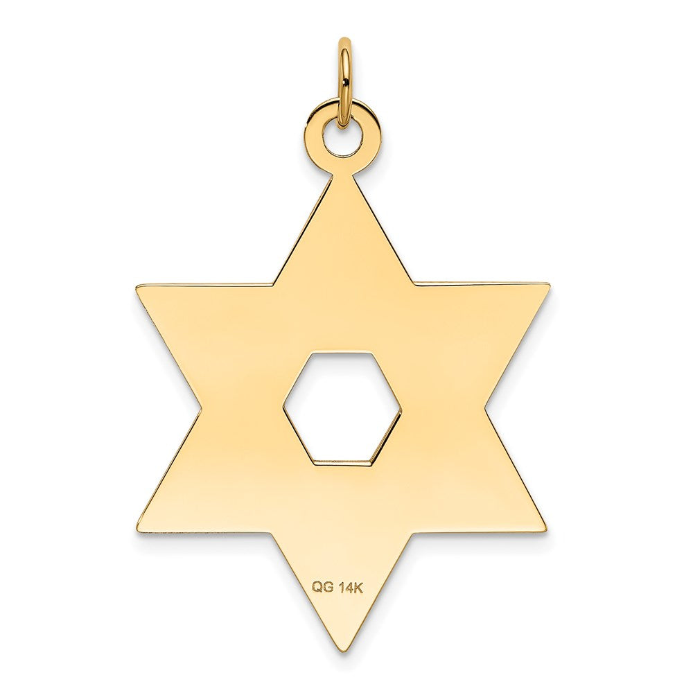 Charlie & Co Jewelry | 14k Laser Designed Star Of David Pendant - Model XR987