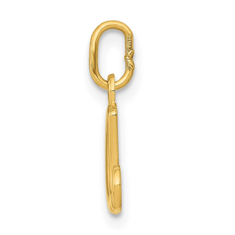 14K Gold Lowercase Initial "a" Pendant - Charlie & Co. Jewelry