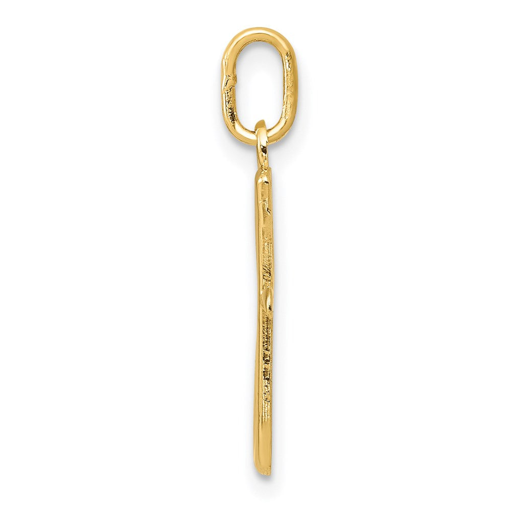 14K Gold Lowercase Initial "g" Pendant - Charlie & Co. Jewelry