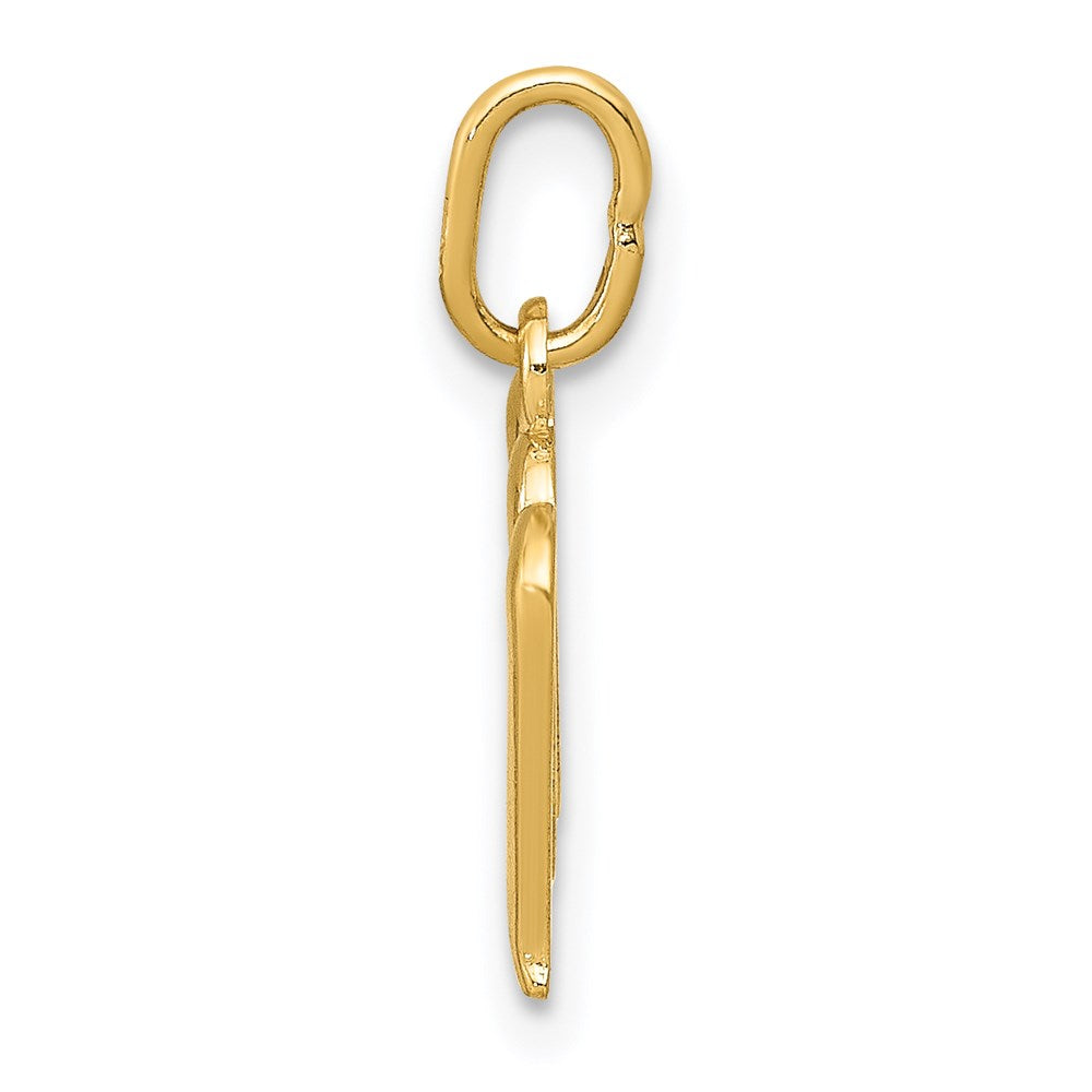 14K Gold Lowercase Initial "m" Pendant - Charlie & Co. Jewelry