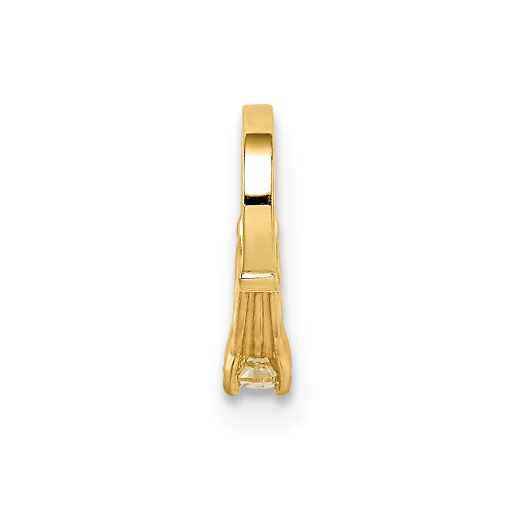 Charlie & Co Jewelry | 14k 3d Ring With Yellow Cz Charm - Model YC1332