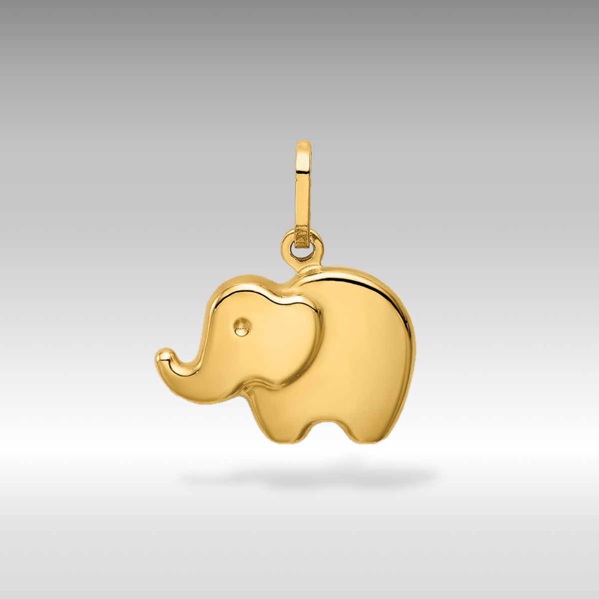 Charlie & Co. Jewelry | 14K Gold Elephant Pendant | Gold Majestic