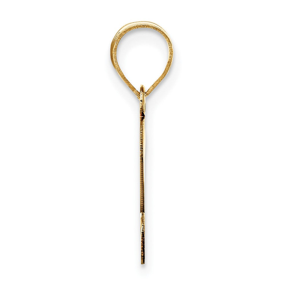 Charlie & Co Jewelry | 14k Polished Script Letter S Initial Pendant - Model YC1438S
