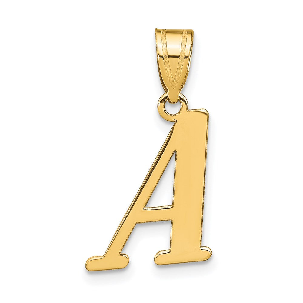 Charlie & Co Jewelry | 14k Polished Letter A Initial Pendant - Model YC1440A