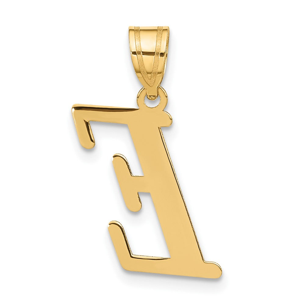 Charlie & Co Jewelry | 14k Polished Letter E Initial Pendant - Model YC1440E