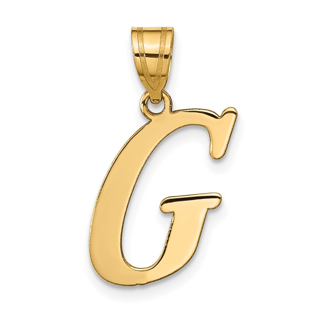 Charlie & Co Jewelry | 14k Polished Letter G Initial Pendant - Model YC1440G