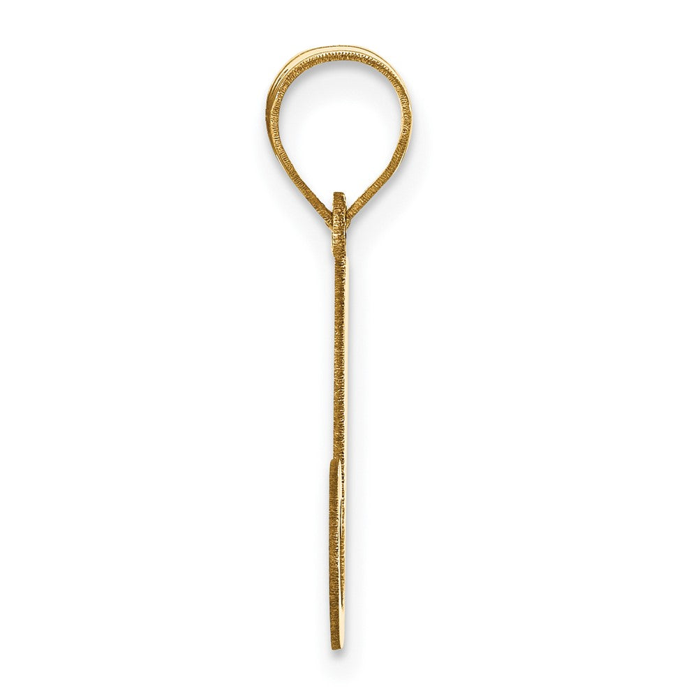 Charlie & Co Jewelry | 14k Polished Letter J Initial Pendant - Model YC1440J