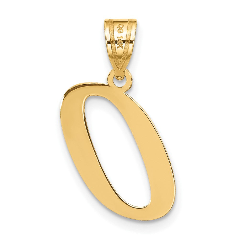 Charlie & Co Jewelry | 14k Polished Letter O Initial Pendant - Model YC1440O