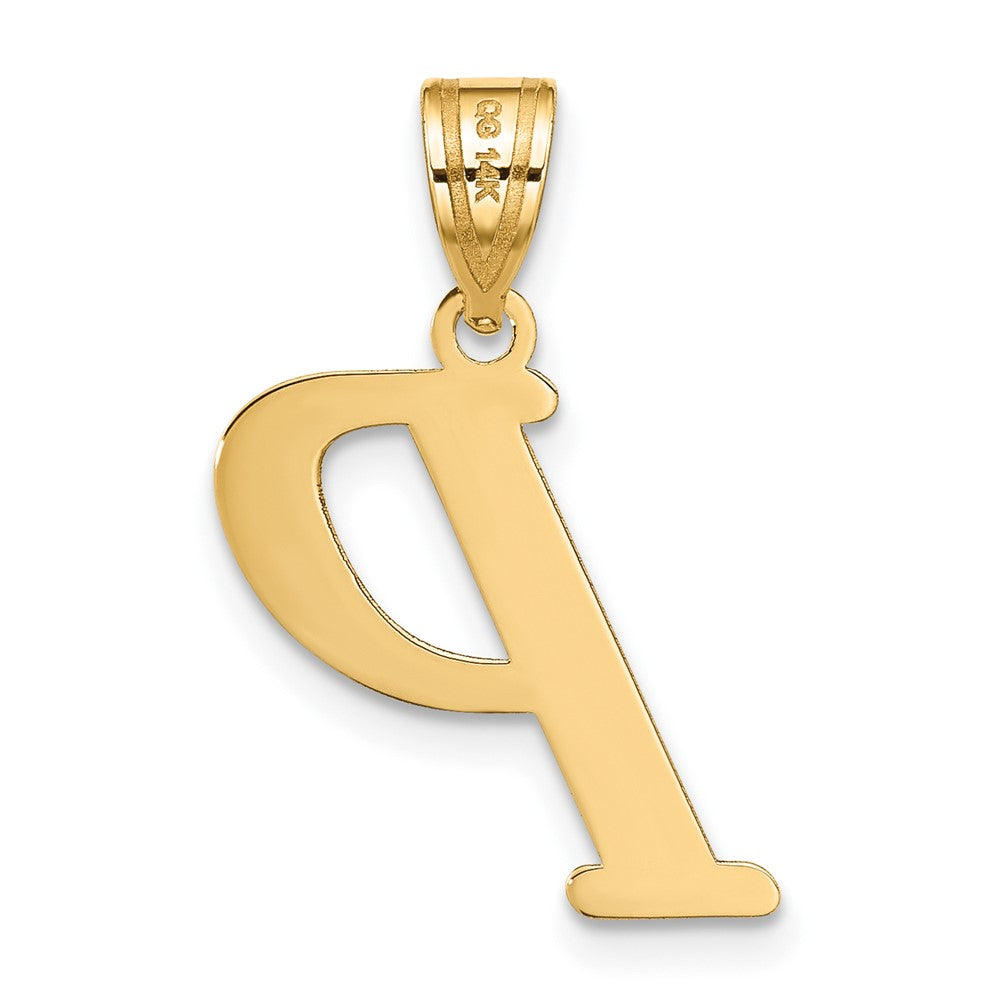 Charlie & Co Jewelry | 14k Polished Letter P Initial Pendant - Model YC1440P