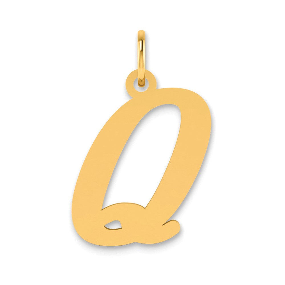 Charlie & Co Jewelry | 14k Polished Letter Q Initial Pendant - Model YC1440Q