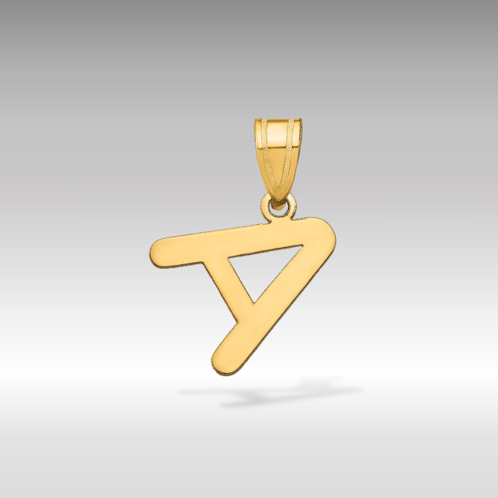 14k Gold Polished Letter 'A' Initial Charm - Charlie & Co. Jewelry