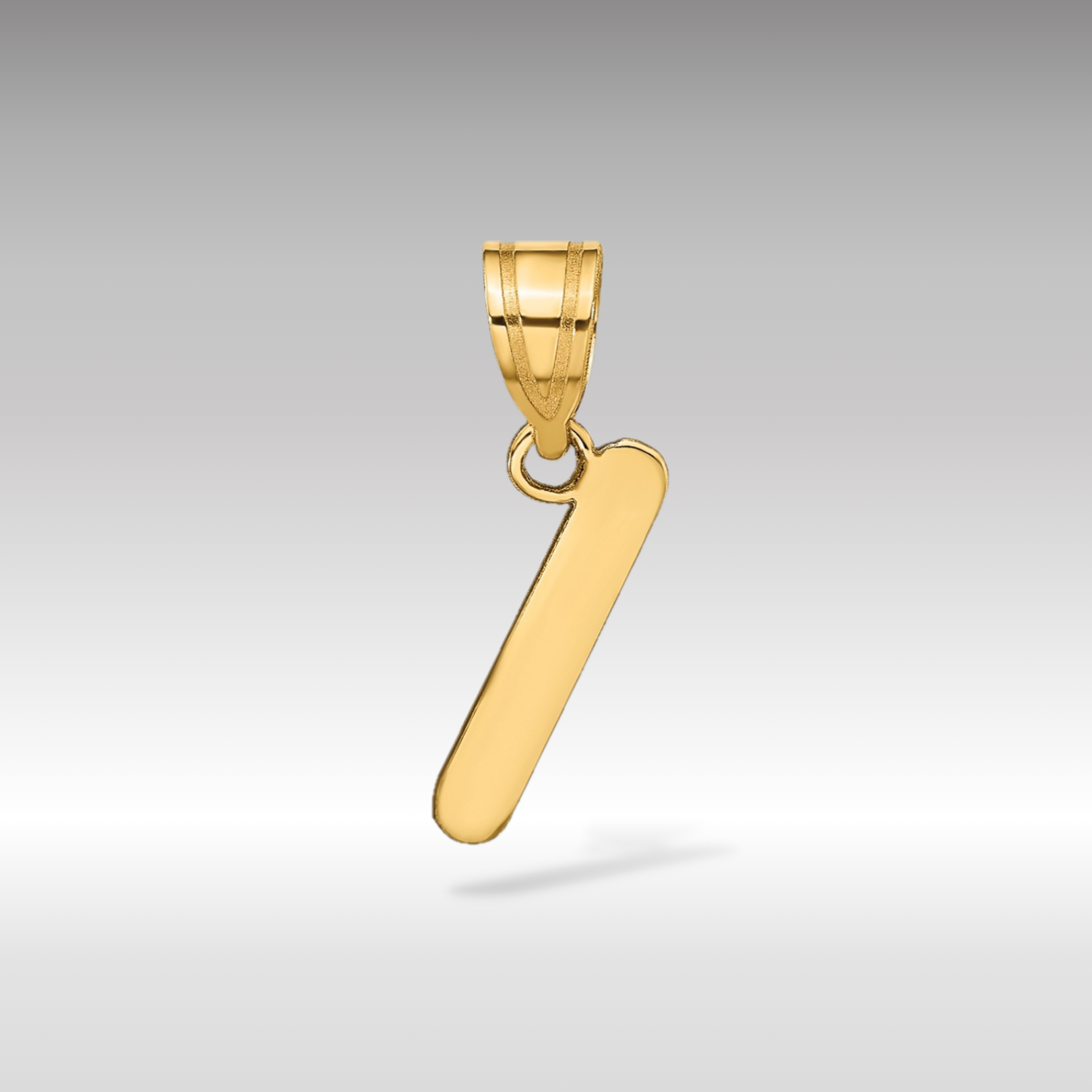 14k Gold Polished Letter 'I' Initial Charm - Charlie & Co. Jewelry