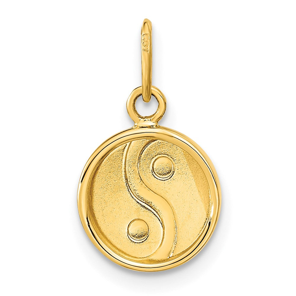 14K Gold Yin and Yang Necklace Pendant - Charlie & Co. Jewelry