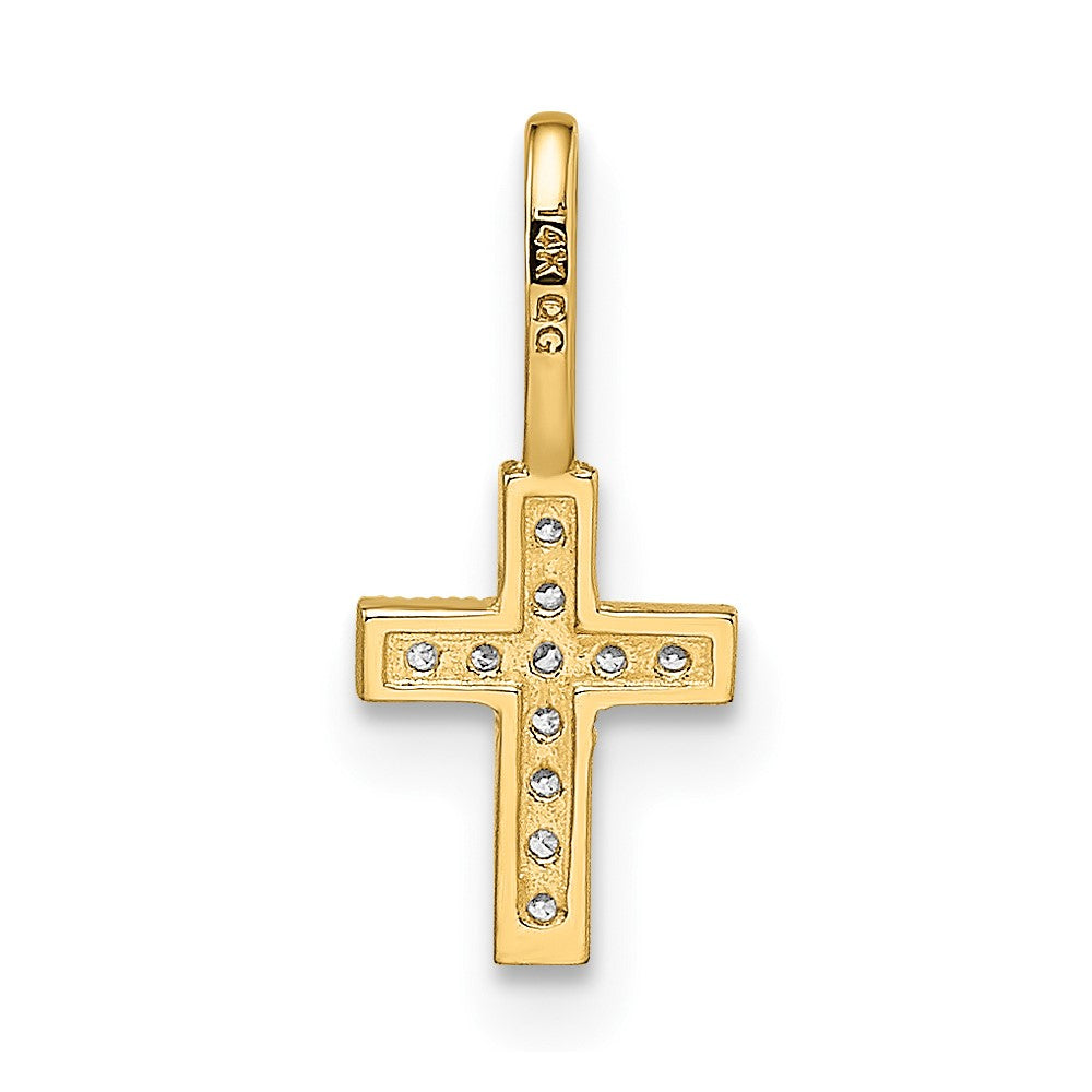 Charlie & Co Jewelry | 14k Cz Cross Pendant - Model YC1500