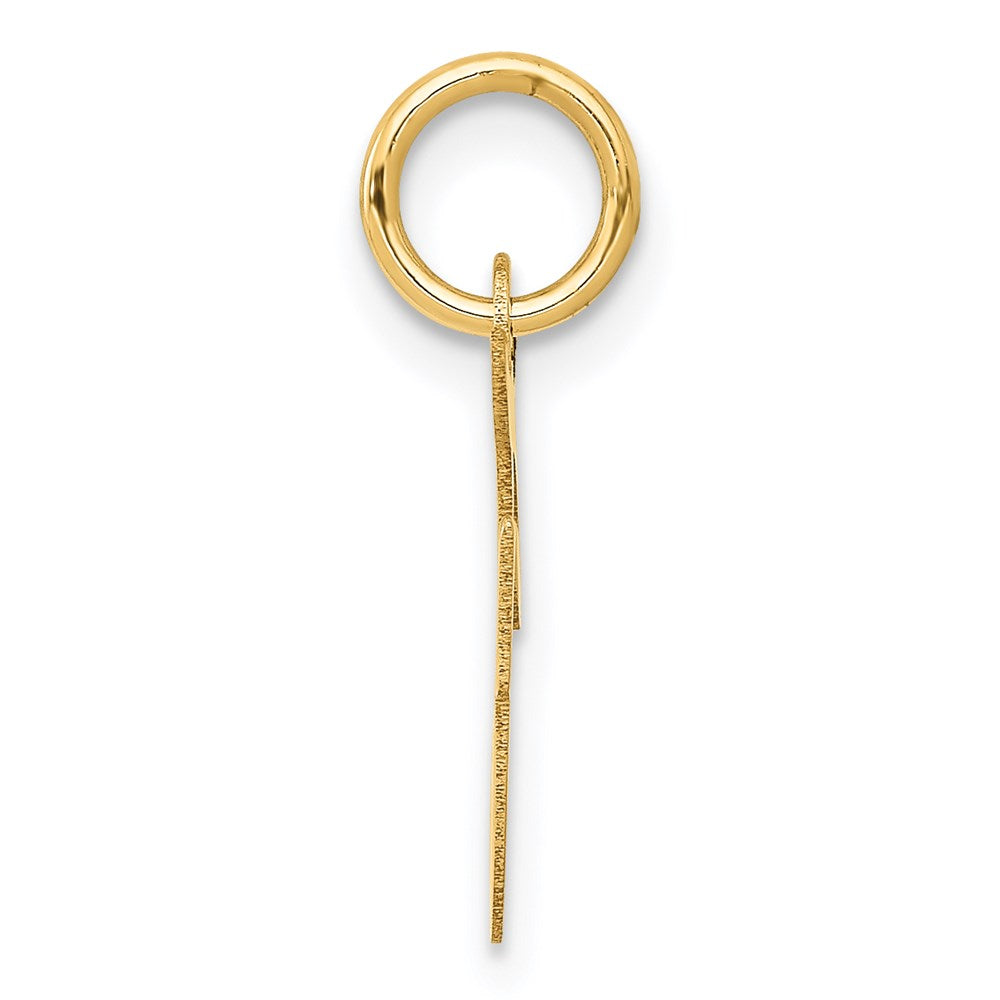 Charlie & Co Jewelry | 14k Small Script Letter F Initial Charm - Model YC658F