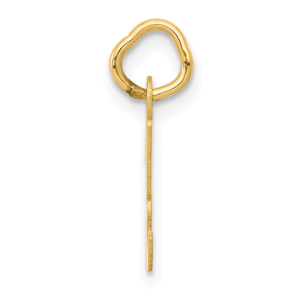 Charlie & Co Jewelry | 14k Small Script Letter H Initial Charm - Model YC658H