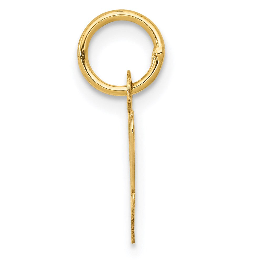 Charlie & Co Jewelry | 14k Small Script Letter W Initial Charm - Model YC658W