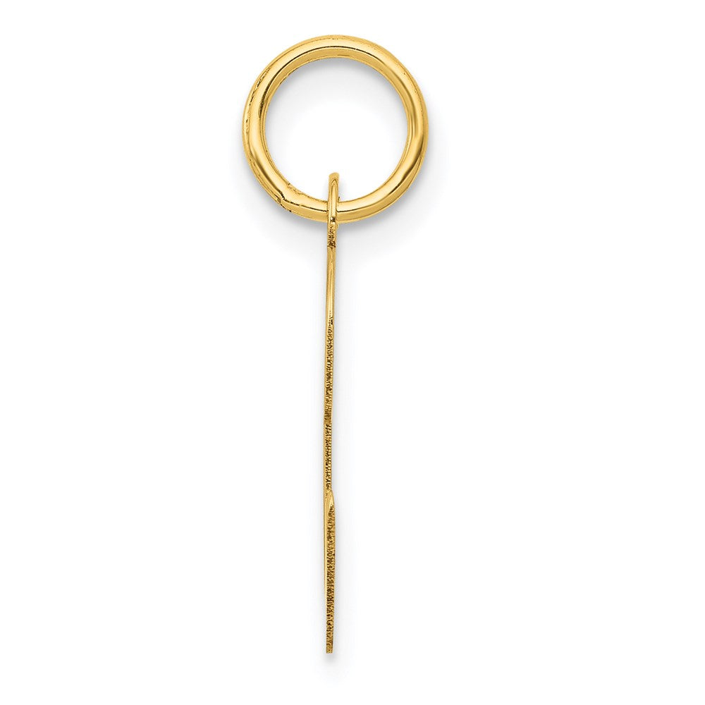 14K Gold Script Letter "C" Initial Pendant - Charlie & Co. Jewelry