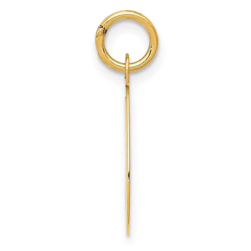 14K Gold Script Letter "G" Initial Pendant - Charlie & Co. Jewelry