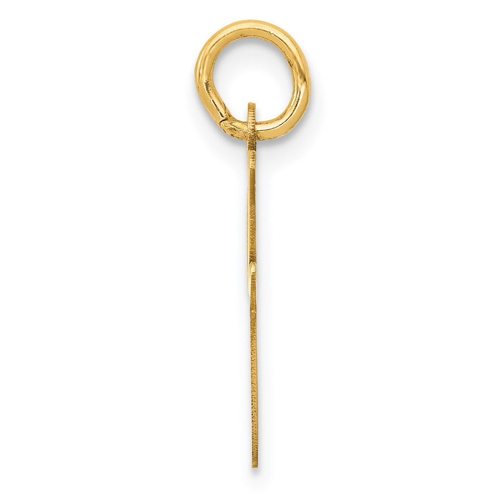 14K Gold Script Letter "I" Initial Pendant - Charlie & Co. Jewelry