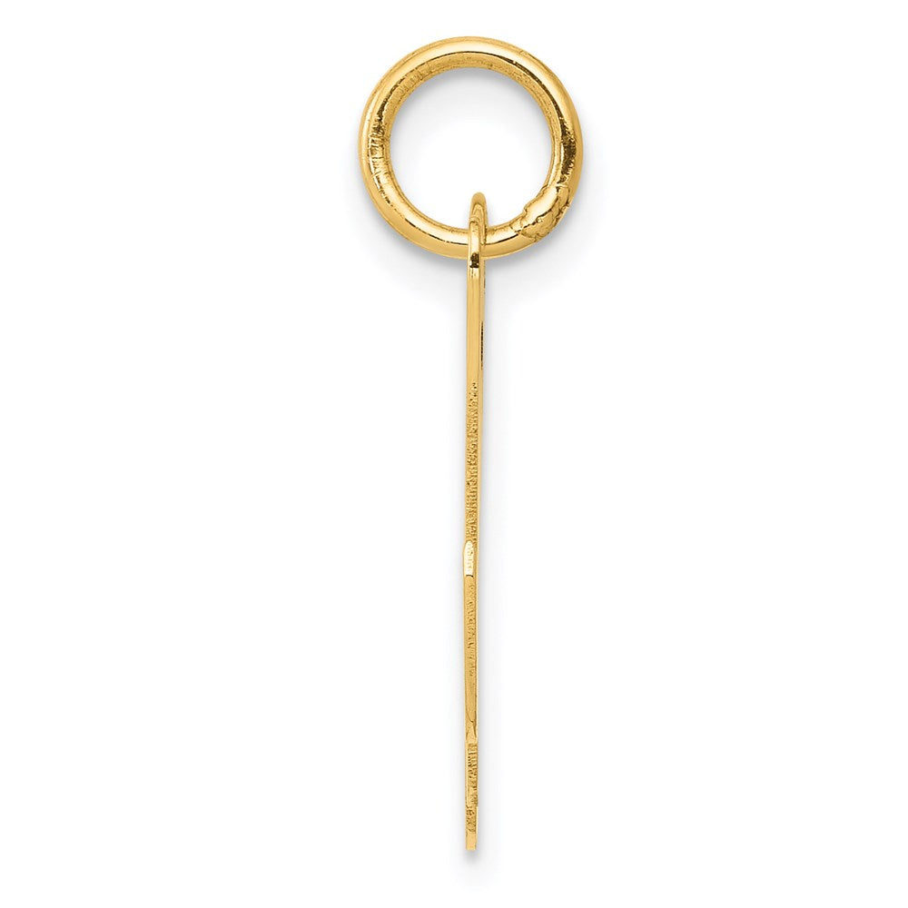14K Gold Script Letter "M" Initial Pendant - Charlie & Co. Jewelry