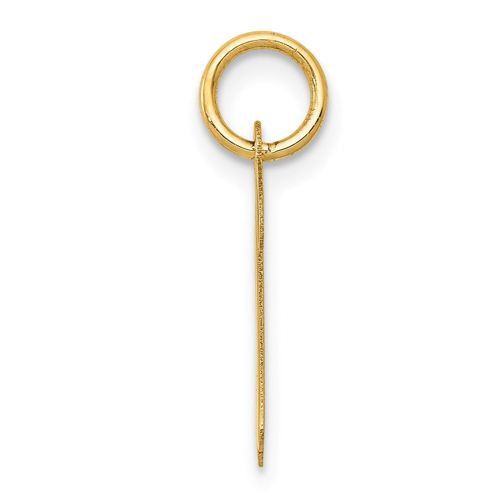 14K Gold Script Letter "R" Initial Pendant - Charlie & Co. Jewelry