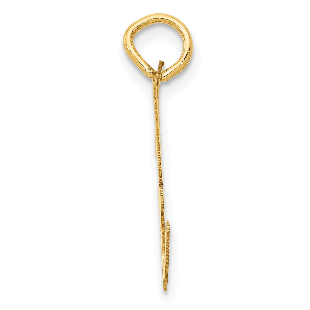 Charlie & Co Jewelry | 14k Large Script Letter H Initial Charm - Model YC662H